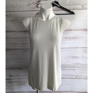 Eileen Fisher Pastel Green Sleeveless Loose Fit Tunic Length Tanktop sz Small